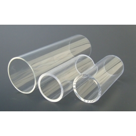 Tube en PMMA coulé incolore poli Ø 60/54 mm