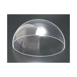 Demi-sphère Ø 100 mm épaisseur 3 mm sans collerette en plexiglas incolore