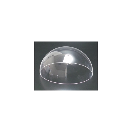 Demi-sphère Ø 150 mm épaisseur 3 mm sans collerette en plexiglas incolore