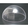 Demi-sphère Ø 250 mm épaisseur 3 mm sans collerette en plexiglas incolore