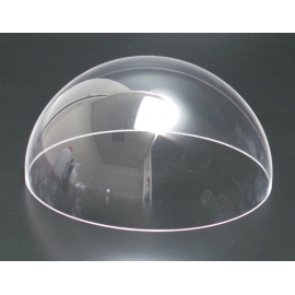 Demi-sphère Ø 800 mm épaisseur 5 mm sans collerette en plexiglas incolore