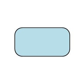 FORME RECTANGULAIRE COINS ARRONDIS